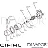 Cifial Techno 35 Wall Stop Valve Dimensions